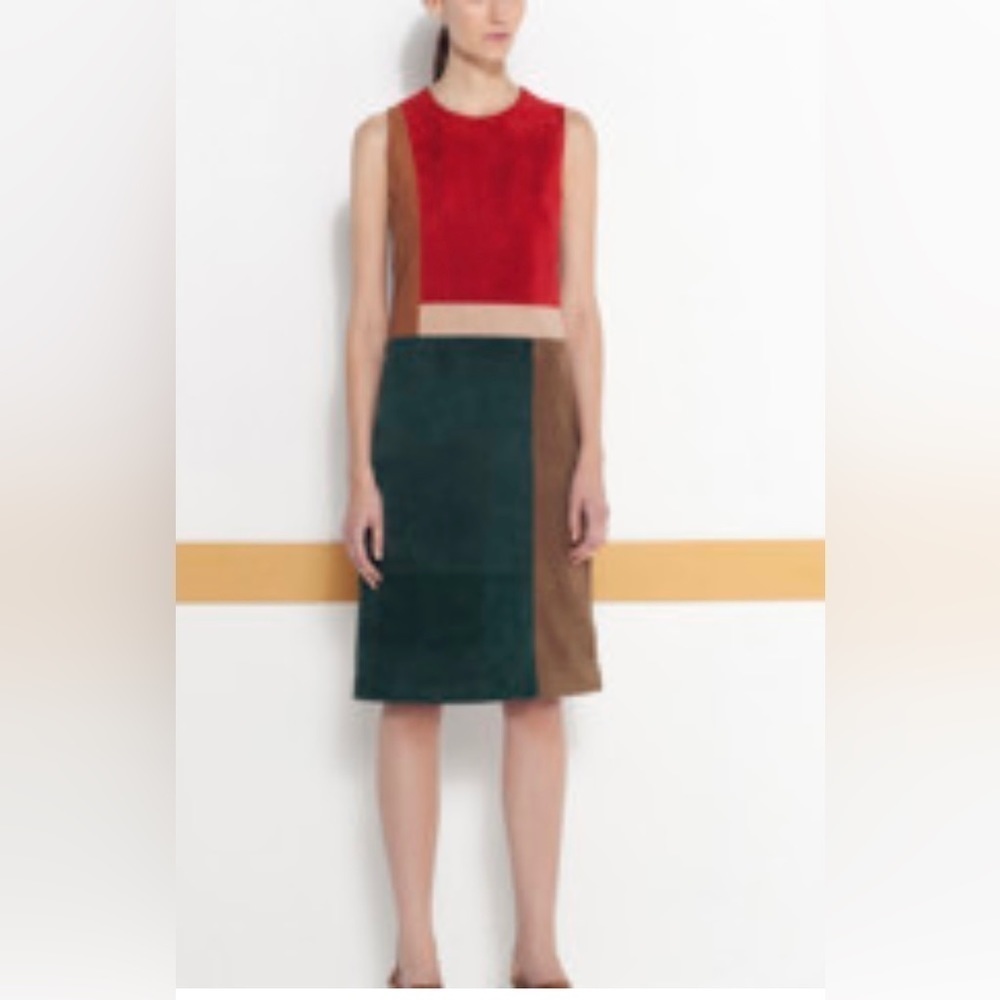 PG Sport suede color-block dress